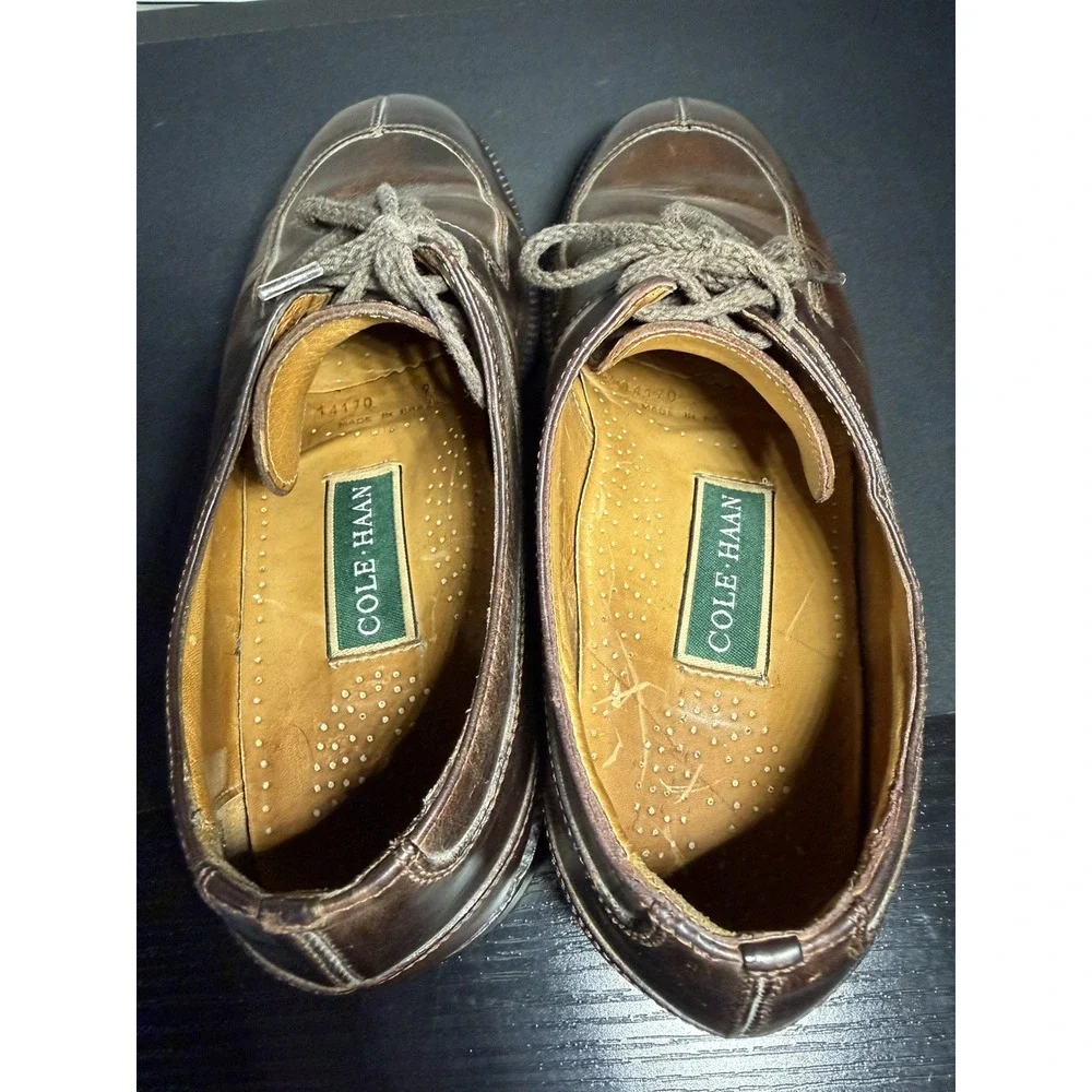 Cole Haan Oxfords Mens 9M Tan Leather Dress Shoes 14170